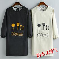 Apron with sleeves working apron women waterproof home kitchen long sleeve New 2021 explosive cooking cover four seasons