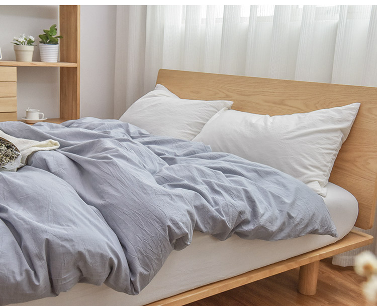 Bông rửa quilt cover Scorpio cotton quilt bìa đơn giản màu rắn sọc kẻ sọc cotton quilt cover bộ đồ giường