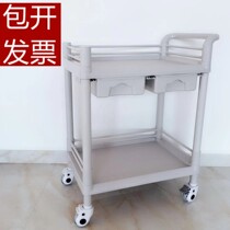 Medical Treatment Car Stainless Steel Medical Small Cart ABS Treatment Car Plastic Steel Plastic Instruments Bench