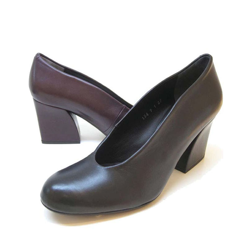 Special Offer Patricia Women's Shoes Genuine Round-Toe High-Heeled Shallow-Mouth Chunky Heel Women's Single Shoes 17472