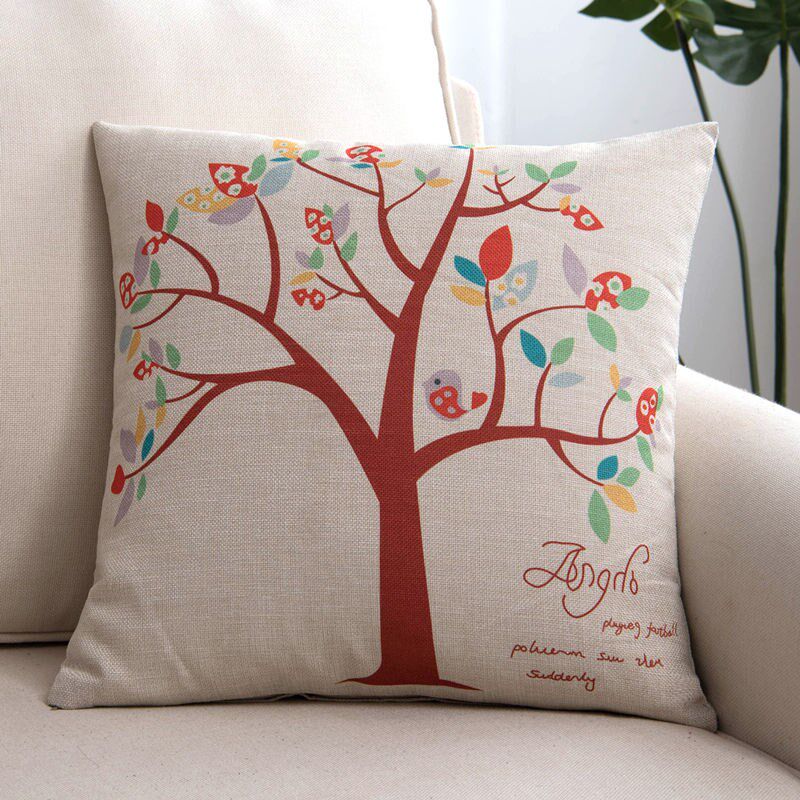 Holding Pillow Sofa Leaning Against Pillow Living-room Cartoon Cushions Logos Logos Car Office Protective Waist Headbed Backrest Cushion Removable