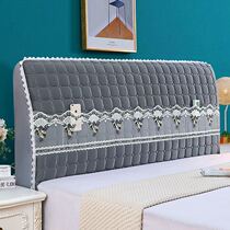 Thickened All-bag Headboard Hood Universal Headboard Wood Board Eurostyle Soft Bag Headboard Arched Backrest Hood Dust Protection Protective Sleeve