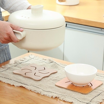 Bowl Cushion Heat Insulation Cushion Table Cushion Heat Resistant Bamboo Dining Mat Large Saucepan Mat Plate Home Vegetable Mat Anti-Burn Dinner Plate Cup Mat