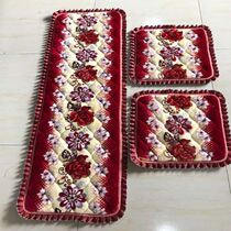 Thickened Non-slip Solid Wood Red Wood Plush Blanket Sofa Cushion Three Sets Single Trio Four Spring Autumn Chair Cushion