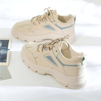 2021 summer New thick-bottomed increase father shoes womens shoes spring and autumn popular casual sports small white shoes