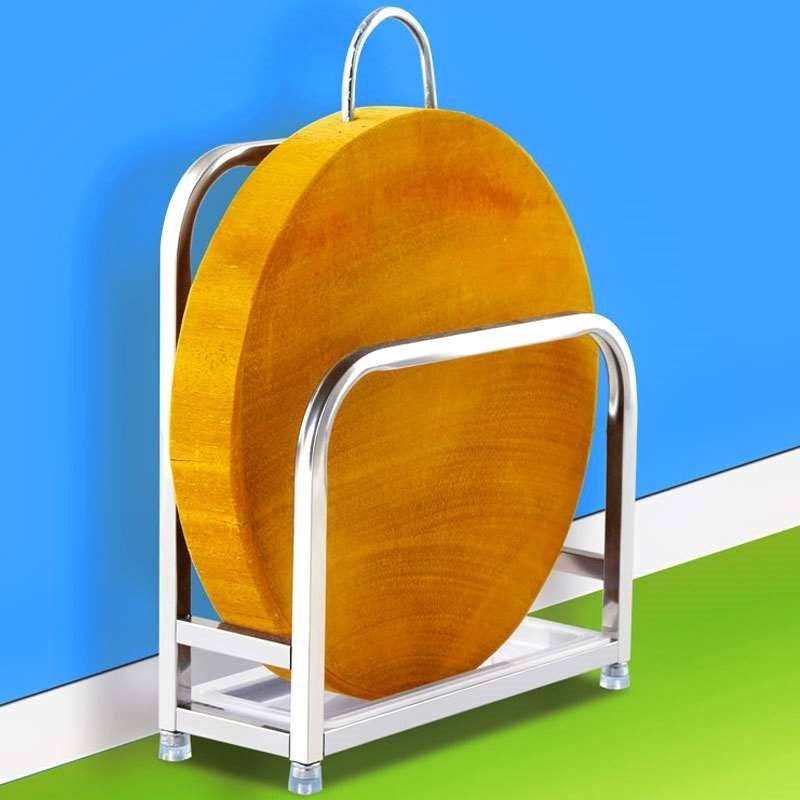 Single kitchen rack cutting board rack simple Ding plate stainless steel rack storage steaming plate rack chopping board sticky board chopping board sitting shelf