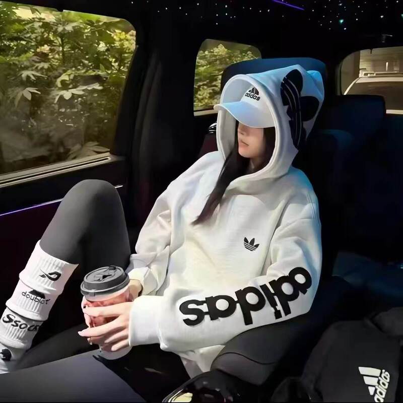 90% off Special Zone | Outlet Discounts | Popular Couple's Sports Embroidered Loose Sweatshirt for Autumn and Winter, Women's Hooded, Men's Trendy