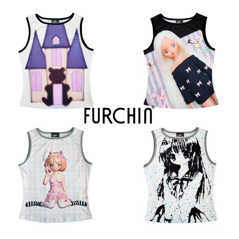 Furchin Ss2026 Printed Sleeveless Vest