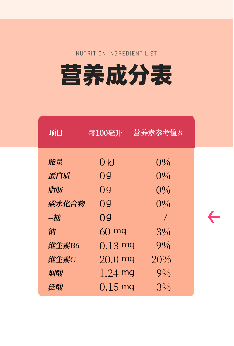 【燃力士】无糖零卡气泡水苏打水6瓶