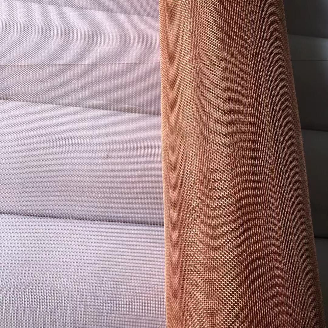 Guangdong copper wire mesh 20 mesh 40 mesh 60 mesh plain silk red copper mesh 2 mesh brass crimped mesh metal filter screen