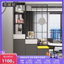  Nordic entrance entrance cabinet Shoe cabinet integrated screen partition cabinet Wrought iron living room wine cabinet Modern simple foyer cabinet