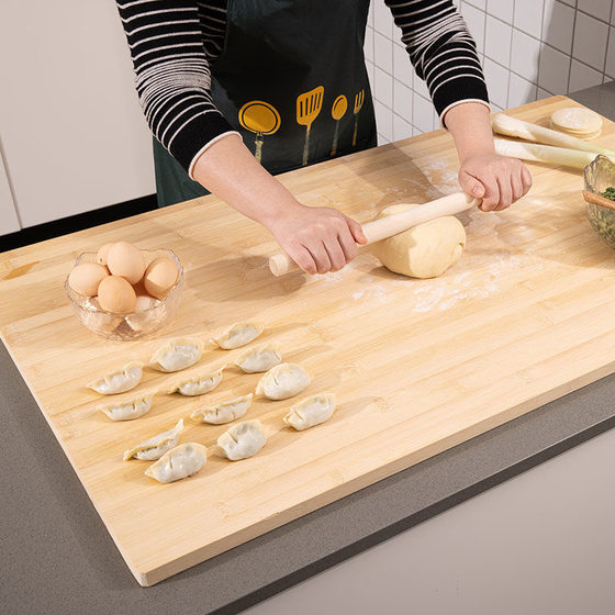 加大切菜板大号面板案板家用大砧板防霉揉面垫切占板竹菜板擀面板