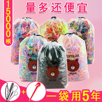 Disposable black rubber band for adults thickened childrens hair rubber band high elastic hair band baby headband headband