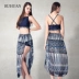 Ru ảo tưởng chia tay boxer áo tắm nữ bảo thủ giảm béo kích thước lớn đồ bơi Slim kỳ nghỉ spa áo tắm ba mảnh phù hợp
