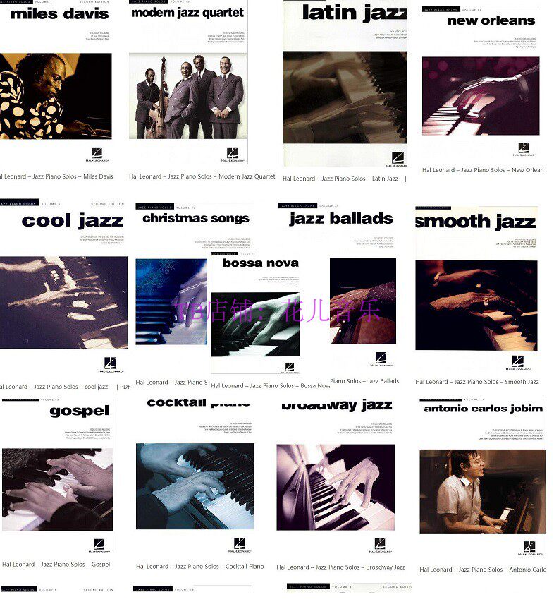 Jazz Piano Solos13 sleeve multi-style jazz piano solo modern Latin jazz gospel HD Spectral