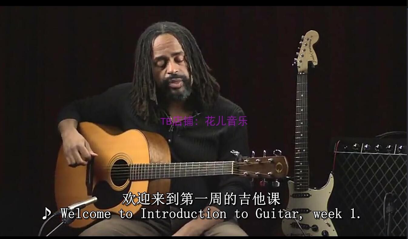 Chinese subtitles Berklee Name Division Guitar Starter Guitar Self-taught basic introductory pop-up singing system