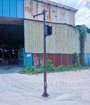 Outdoor monitoring pole size one-piece gun machine ball machine equipment column hot-dip galvanized camera bracket 3 meters 4 meters