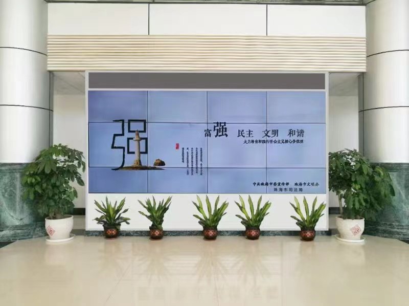 Monitor TV wall floor cabinet 5055 inch splicing screen showcase monitor monitor screen bracket custom manufacturer