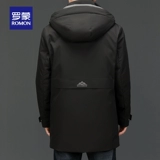 Пуховик, демисезонная длинная куртка, 2021 года, средней длины