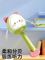 Huanger rattle baby can bite 0-6 months baby tambourine wave toddler rattle toy childrens educational early education 3