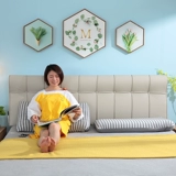 得客乐 Северная европейская мягкая сумка прикроватной кровати -это двойная кровать татами на задней части стены, самостоятельная головка, кожаная кожа