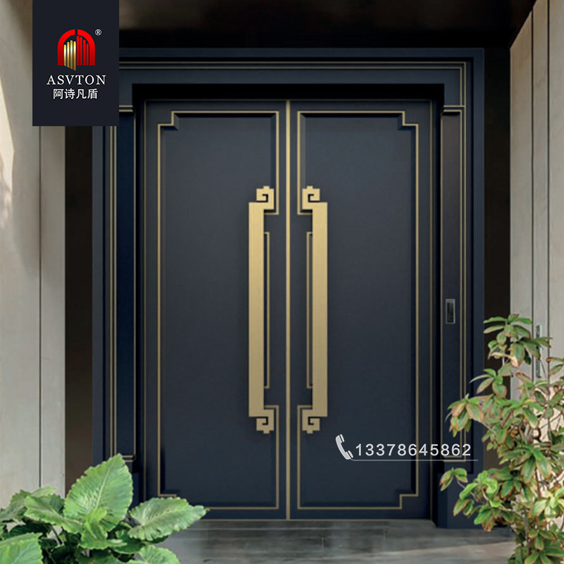 Customized aluminum alloy villa door explosion-proof cast aluminum door Class A anti-theft home entry home child mother door entry home security door