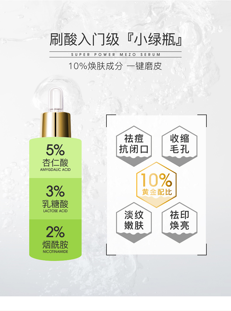 波兰医美级品牌 Bielenda 碧莲达 杏仁酸焕肤精华 30ml 图4