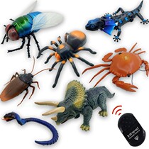Douyin same electric remote control intelligent simulation animal plastic caterpillar snake Spider cockroach triangle dinosaur toy
