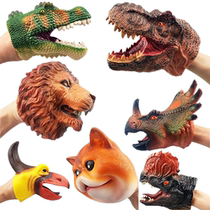 Dinosaur Animal Hand Puppet Toys Soft Glue Parent-child Interaction Shark Barking Dragon Triangle Swift Dragon Simulation Model