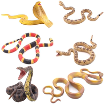 Simulated mango toy soft glue model childrens wildlife golden python cobra rattlesnake fake snake toy