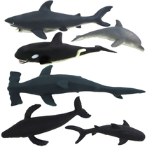Simulated Mollusk Marine Animal Toy Model Shark Humpback Whale Shark Dolphin Tiger Shark Model Gift