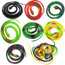 Childrens toy snake simulation snake animal model rubber soft rubber scare people fake snake Cobra tricky gift spoof gift spoof