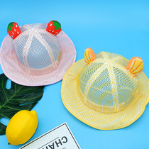 Baby sun hat summer thin baby hat Mesh large eave fisherman hat 1-3 years old 2 men and women children sunscreen