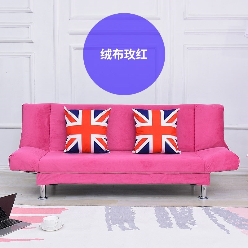 The small sofa used in the clothing store, the double combination of three people, the small apartment, the simple bedroom fabric sofa chair, is cheap.