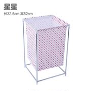 hộp nhựa tròn Cửa hàng bách hóa có thể gập lại và bông vải lanh đơn giản hộ gia đình và vải lanh lưu trữ giỏ quần áo khung chống thấm - Trang chủ túi vải đựng quần áo