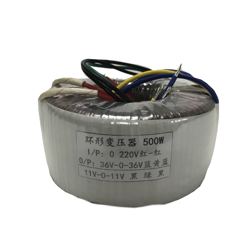500W pure copper toroidal transformer power supply toroidal transformer can be customized 48V60V70V80V