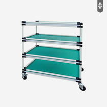 Lean tube turnover truck warehouse material rack e-commerce sorting car trolley dust-free workshop for 28mm wire bar trolley