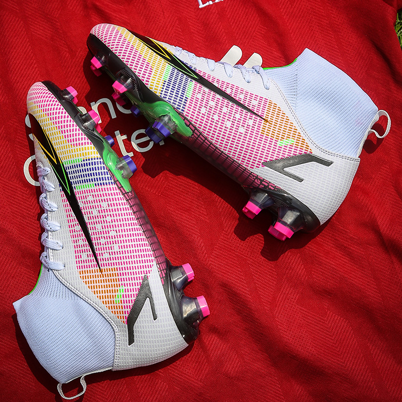 Messi C Ronaldo Assassin 14 football shoes male TF broken nail student artificial grass with FG long nail big girl training shoes