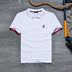 Hỏa GRAVITY RETRO PORT WIND dệt kim với TIE-tipped thêu POLO Polo shirt MENS ngắn tay T-shirt 