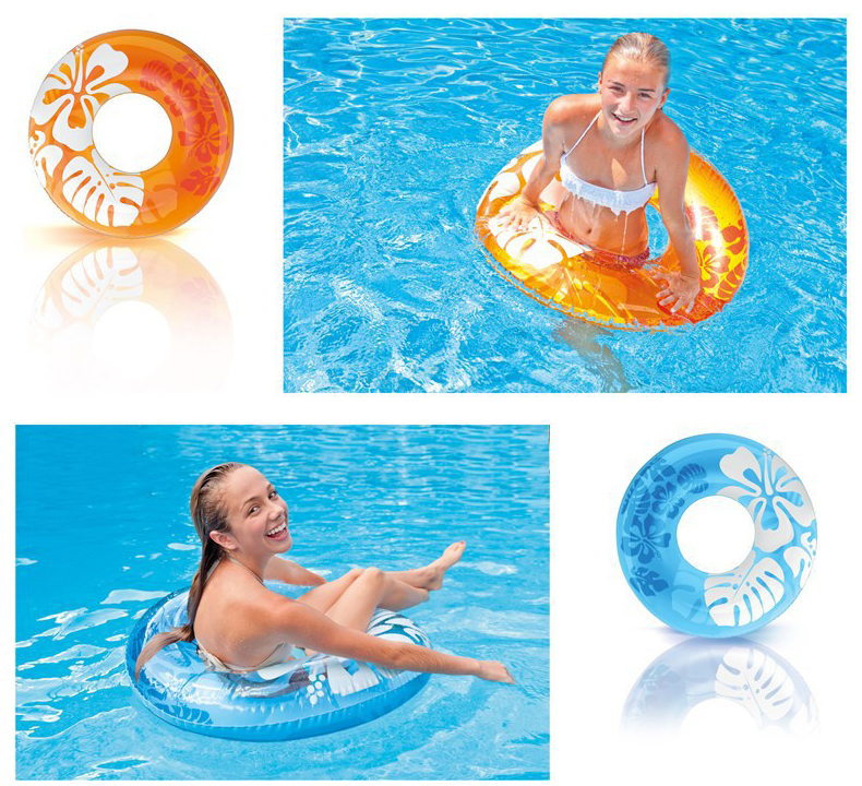 Bơi kỳ nghỉ bơi người lớn vòng tròn Furong in ba màu phao cứu sinh inflatable vòng bơi để gửi bơm phao bơi tay