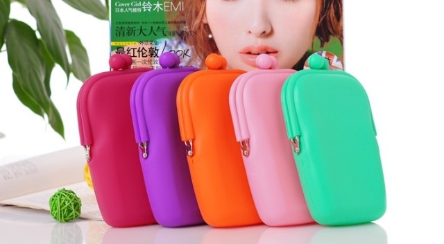 Iphone Samsung điện thoại di động túi mỹ phẩm túi silicone, ví tiền, túi đựng túi mỹ phẩm túi đựng điện thoại juno