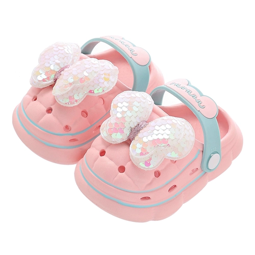 Детская обувь, летние милые сандалии для раннего возраста, нескользящие тапочки для принцессы