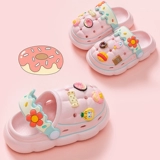 Детские тапочки, летняя нескользящая обувь, туфли для принцессы, слайдеры, мягкая подошва, 2 лет