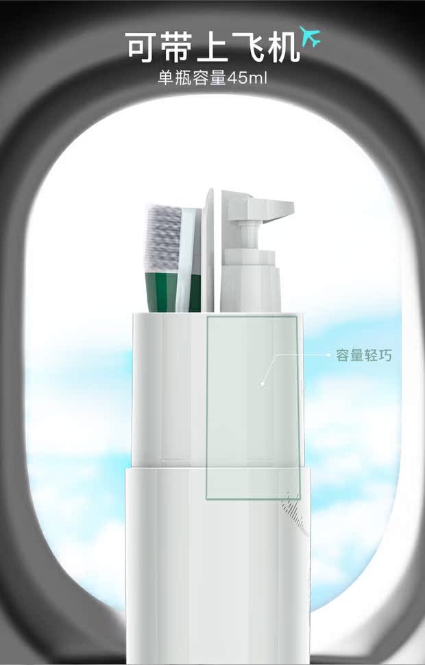Cốc rửa du lịch, đóng chai, túi rửa di động, nam và nữ, bộ, đồ dùng vệ sinh, du lịch, du lịch ngoài trời, phải có - Rửa sạch / Chăm sóc vật tư túi đựng đồ mỹ phẩm