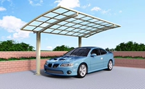 Aluminum alloy carport outdoor awning unilateral parking shed courtyard gate villa roof panel silent canopy