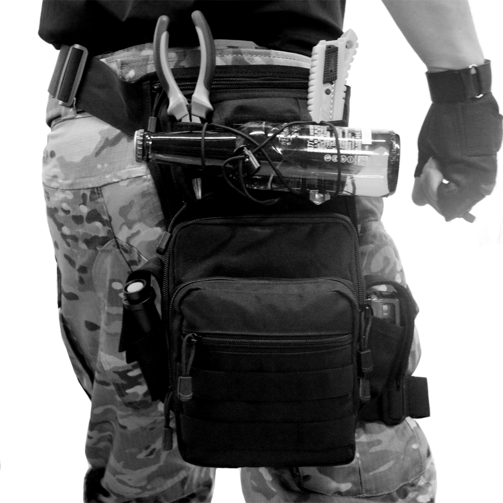 Dyi Battalion Outdoor Waist Leg Bag Multifunction Locomotive Pocket Sports Riding Leg Bag Kit