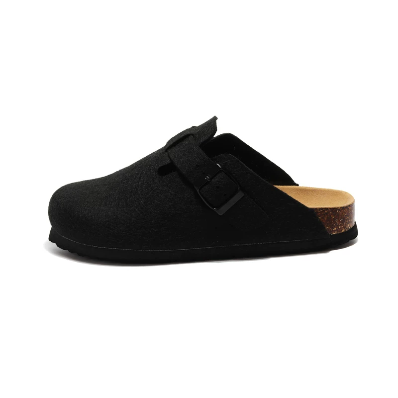 Крупные домашние тапочки из пробки Large -size cork slippers The felt Bolin Tou Bokye Birken Ban Dragline and the ugly, and the bottom of the bottom of the autumn and winter