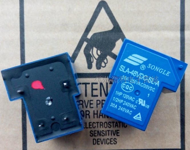Songle relay SLA-48VDC-SL-A 4 foot set of normal open 30A 250VAC T90 48V