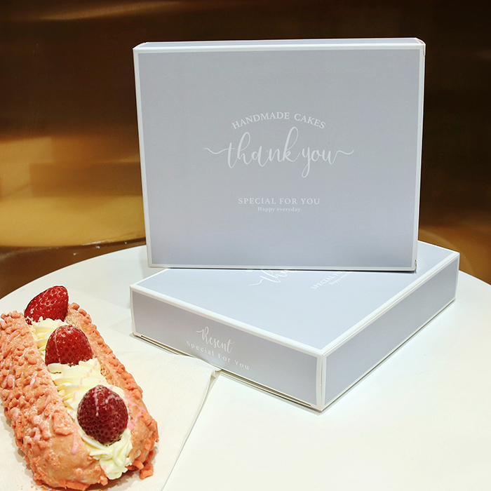 Cake knife and fork box knife and fork set carton birthday cake tableware box long knife and fork plate square box