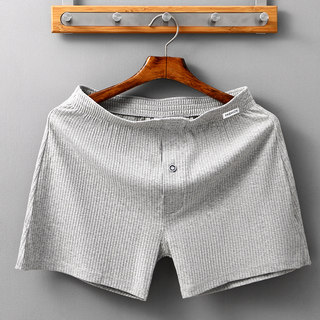 Men's Underwear, Men's Boxer Shorts, Pure Cotton, Loose-Fitting Home Shorts, Summer Breathable Sleep Shorts, Men's Boxer Briefs